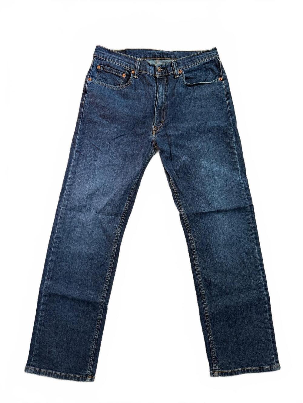 Levi's 505 Classic Straight Leg Blue Jeans W34 L30
